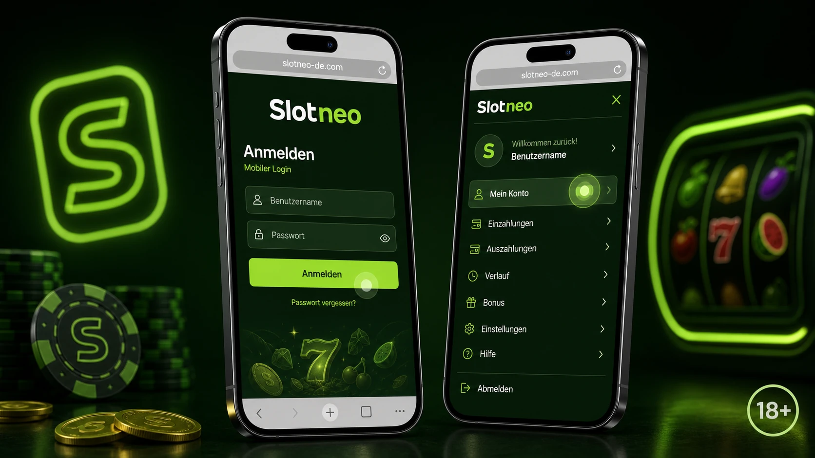 Slotneo Casino Login auf mobilen Geräten