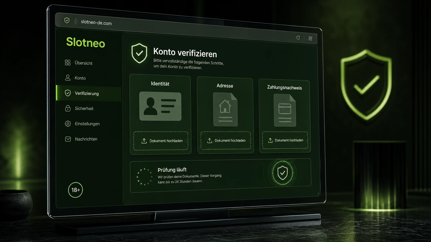 Slotneo Konto verifizieren