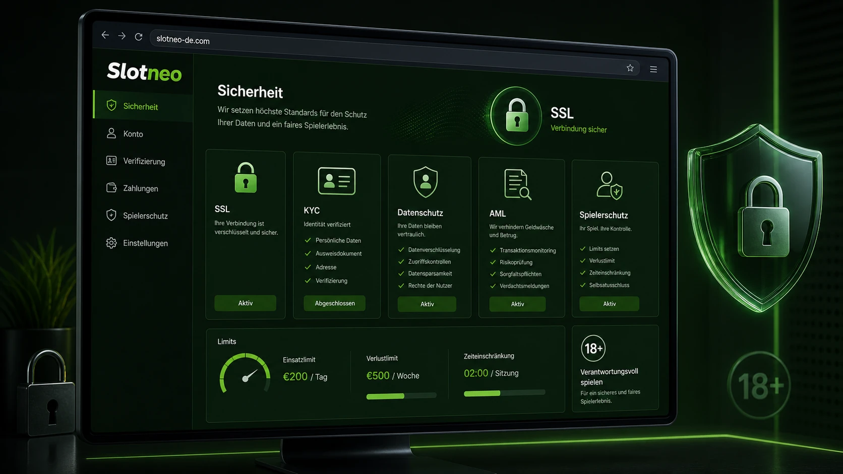 Sicherheit und Lizenzierung